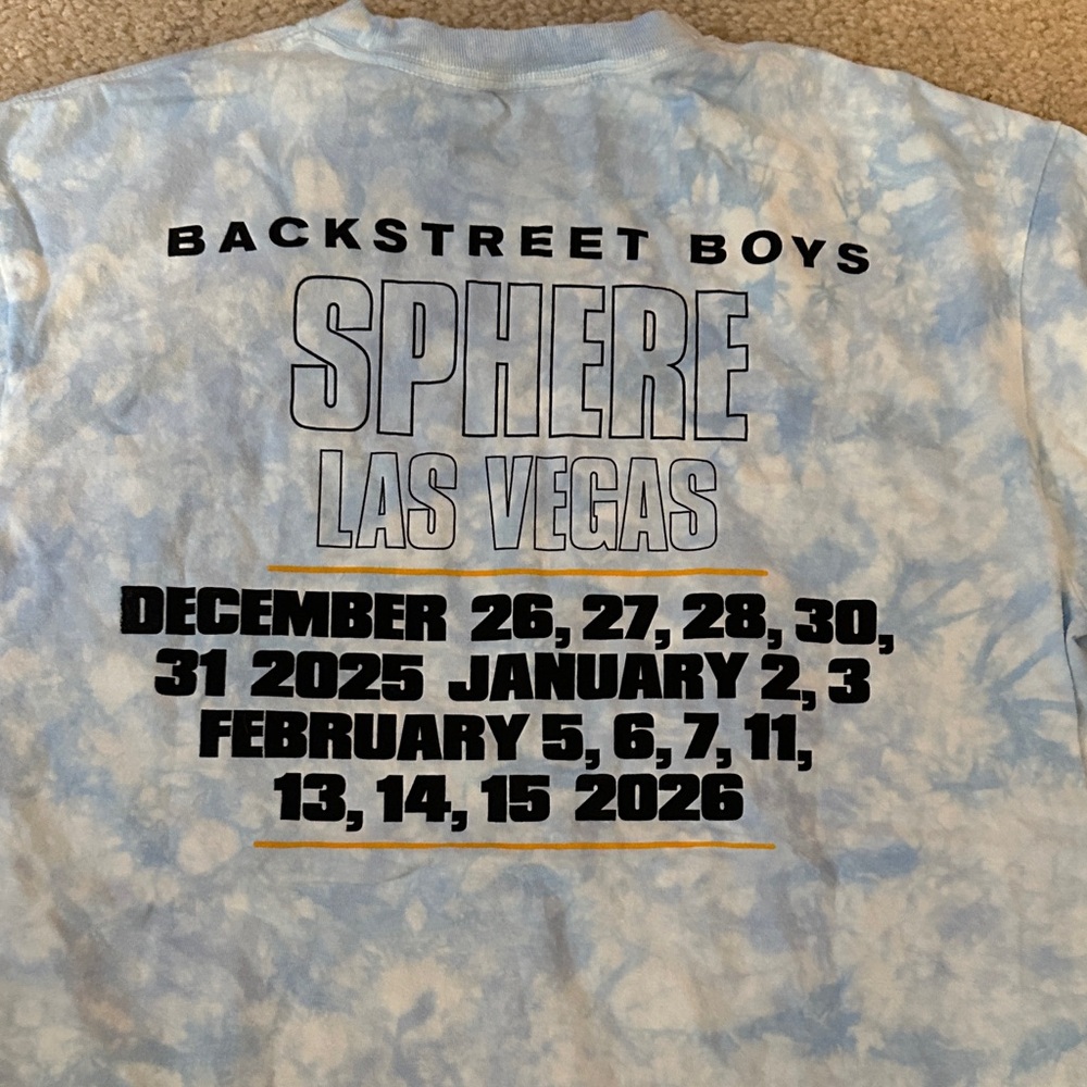 NEW Backstreet Boy’s Tie Dyed T-Shirt from Into the Millennium Sphere Winter L - Picture 9 of 14